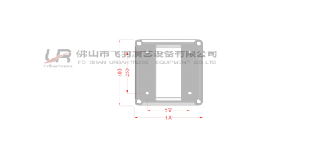 螺丝铝板连接四边架-UR-QDB305