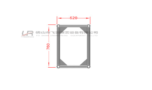 插销连接矩形架-UR-RHC760520