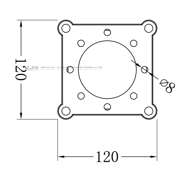 螺丝连接四边架-UR-QSB120