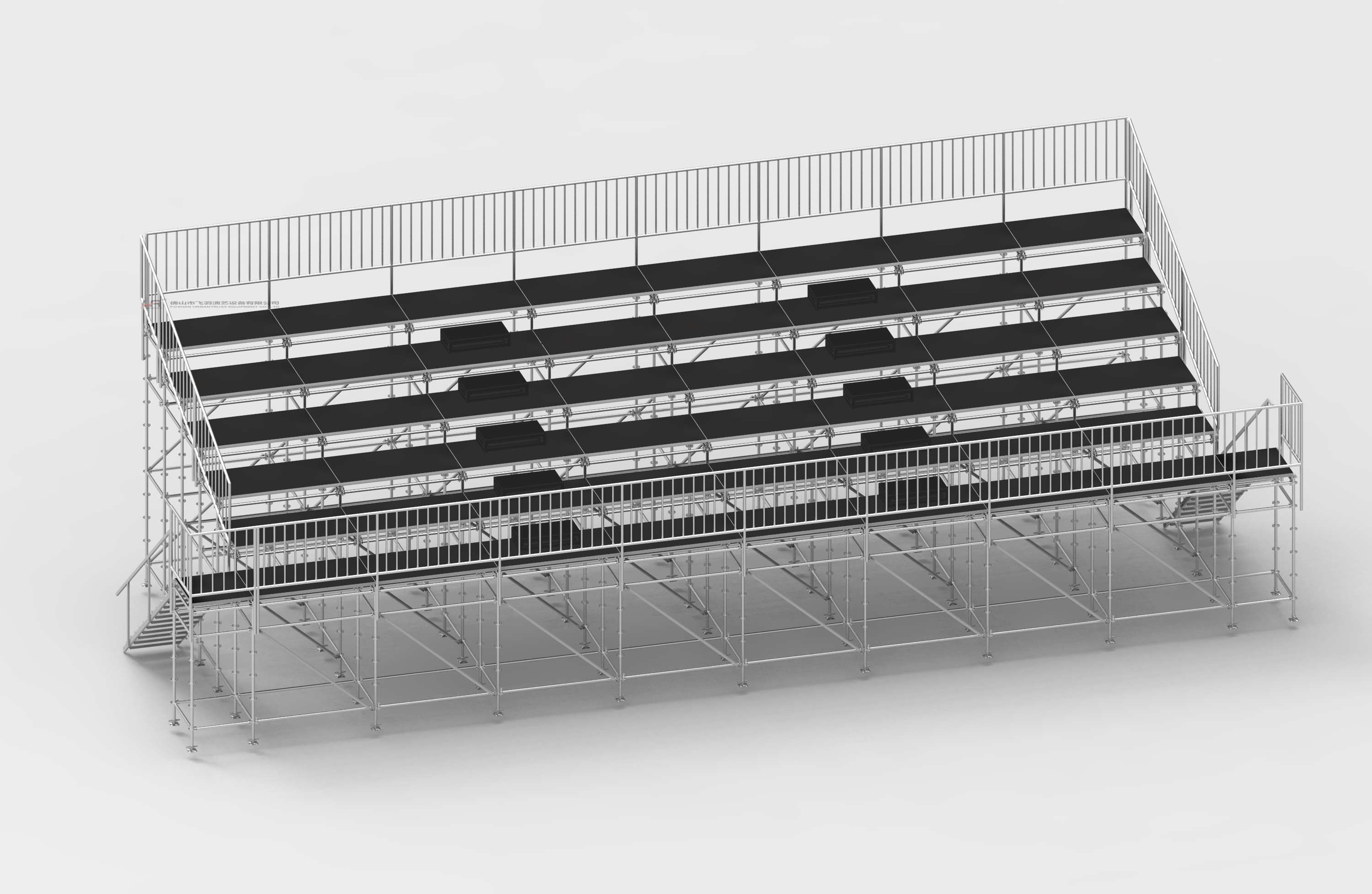 Layer Scaffolding Bleachers
