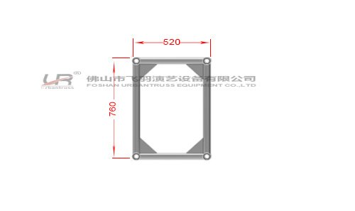Rectangular truss UR-RHC760520